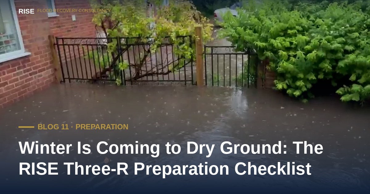 Winter flood preparation checklist